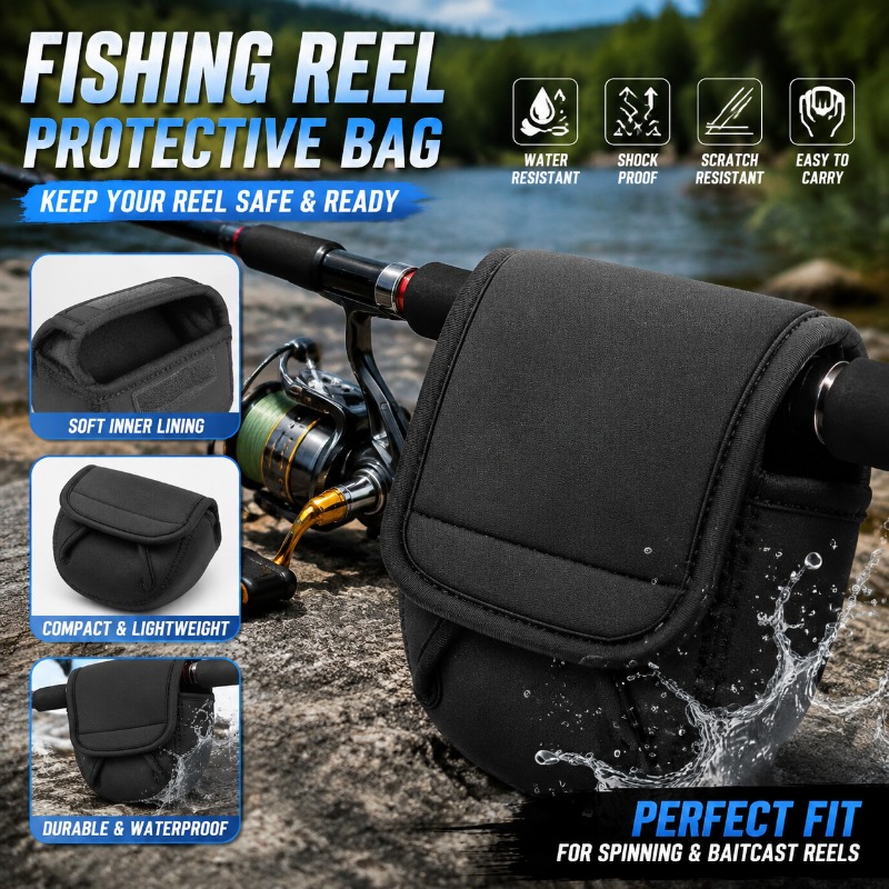 Fishing Line Spooler - Fishing Reel Protective Cover Bag Spinning